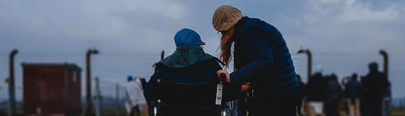 Senior client receiving compassionate support