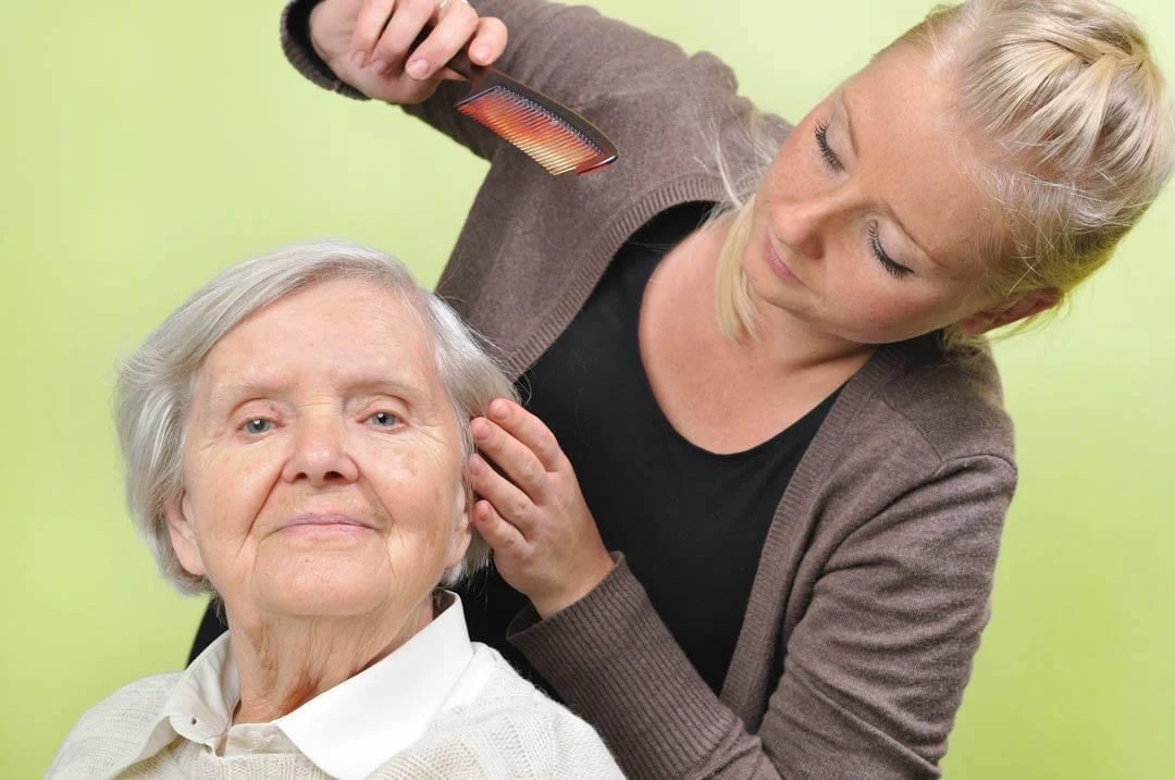 Senior client enjoying time with a compatible caregiver